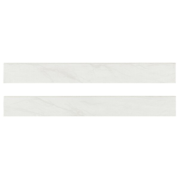 Msi Durban White 3 In. X 24 In. Polished Porcelain Bullnose Wall Tile, 30PK - ZOR-PT-TR-0121