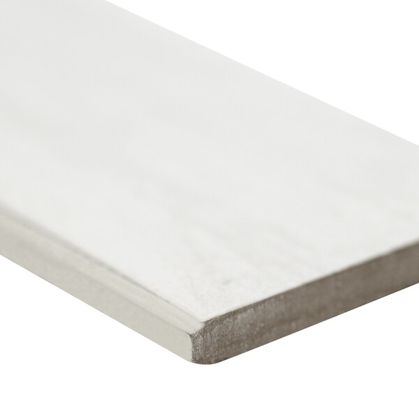 Msi Durban White 3 In. X 24 In. Polished Porcelain Bullnose Wall Tile, 30PK - ZOR-PT-TR-0121