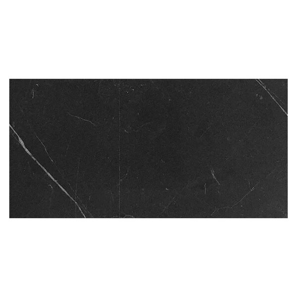 Apollo Tile 12 x 24 in. Honed Nero Jet Black with White Vein Marble Wall and Floor Tile 10 sq ft/case, 5PK - APLFTX881224H