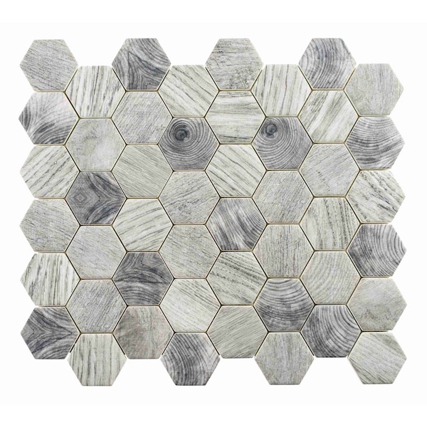 Andova Tiles SAMPLE Terrain 2 x 2 Glass Honeycomb Mosaic Wall  Floor Tile - SAM-ANDTER261