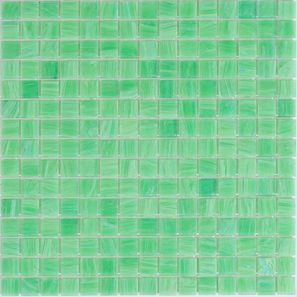 Apollo Tile Celestial 12 in. x 12 in. Glossy UFO Green Glass Mosaic Wall and Floor Tile 20 sq. ft./case, 20PK - APLST88GN414A