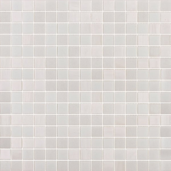 Apollo Tile Mingles 12 in. x 12 in. Glossy Pearl White Glass Mosaic Wall and Floor Tile 20 sq. ft./case, 20PK - MIX2088WH123A