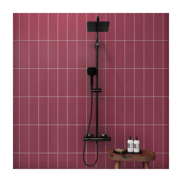 Daltile Stencil 4in x 12in Glazed Porcelain Wall & Floor Tile 8.72 SQFT Per Carton, 30PK - SC36RCT412MT