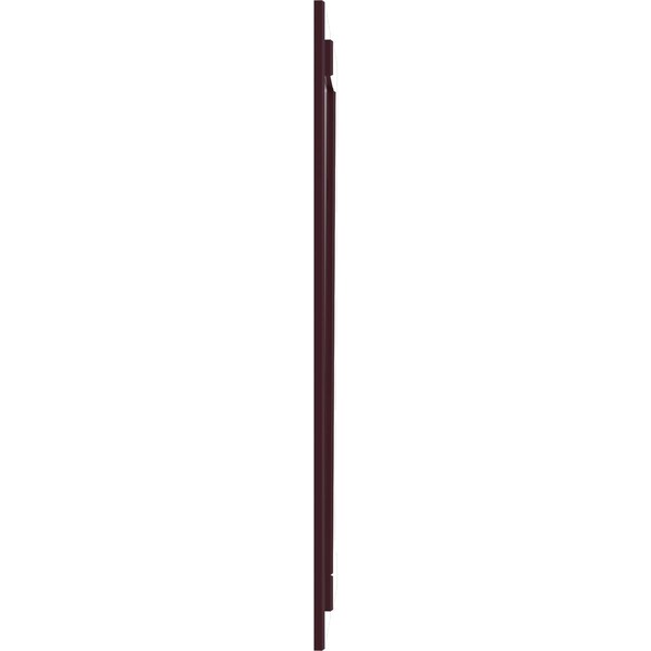Ekena Millwork True Fit PVC, Two Board Joined Board-n-Batten Shutters w/Z-Bar, Wine Red , 10 3/4W x 73H, PR - TFP102BBF11X073WR