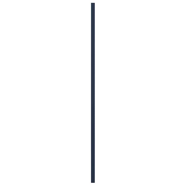 Ekena Millwork True Fit PVC Single Panel Chevron Modern Style Fixed Mount Shutters Starless Night Blue, 15"W x 38"H - TFP001CV15X038OB