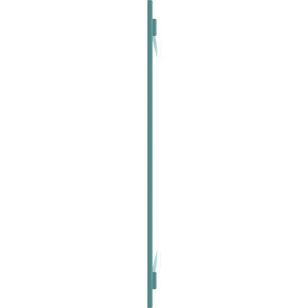 Ekena Millwork True Fit PVC, Four Board Joined Board-n-Batten Shutters, Pure Turquoise, 21 1/2W x 31H, PR - TFP101BBF21X031PT