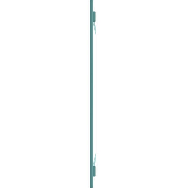 Ekena Millwork True Fit PVC, Four Board Joined Board-n-Batten Shutters, Pure Turquoise, 21 1/2W x 31H, PR - TFP101BBF21X031PT