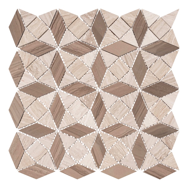 Andova Tiles SAMPLE Cimarron Harbor Luxury Natural Stone Novelty Mosaic Wall  Floor Tile - SAM-ANDCIM105