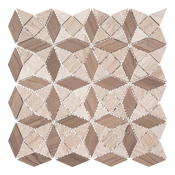 Andova Tiles SAMPLE Cimarron Harbor Luxury Natural Stone Novelty Mosaic Wall  Floor Tile - SAM-ANDCIM105