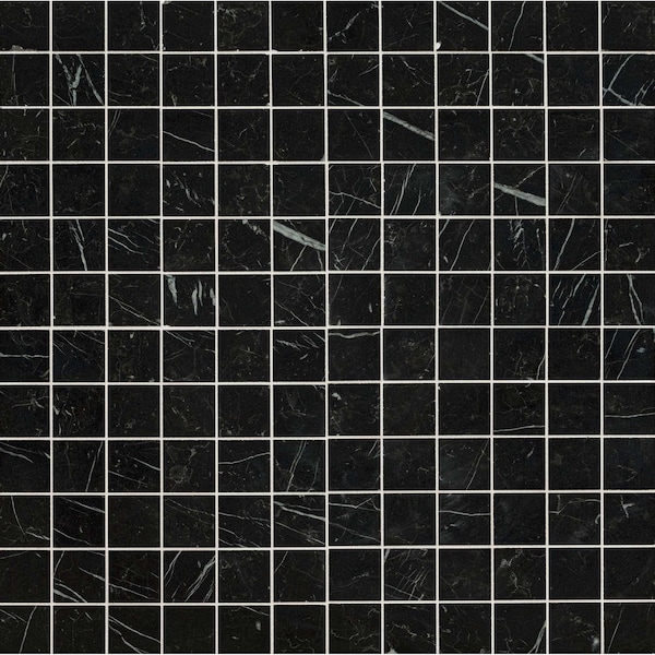 Msi Regallo Marquina Noir SAMPLE Matte Porcelain Mosaic tile - ZOR-PT-0640-SAM
