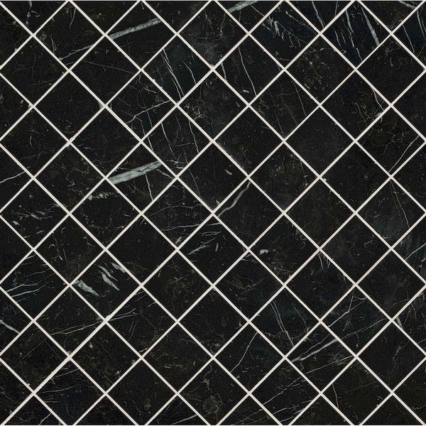 Msi Regallo Marquina Noir SAMPLE Matte Porcelain Mosaic tile - ZOR-PT-0640-SAM