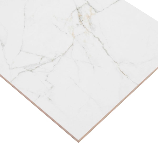 Msi Dymo Calacatta White 12in X 24in Glossy Ceramic Wall Tile, 480PK - ZOR-PT-0881P