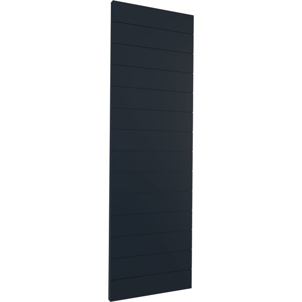 Ekena Millwork True Fit PVC Horizontal Slat Modern Style Fixed Mount Shutters, Starless Night Blue, 15W x 42H, PR - TFP001HZ15X042OB