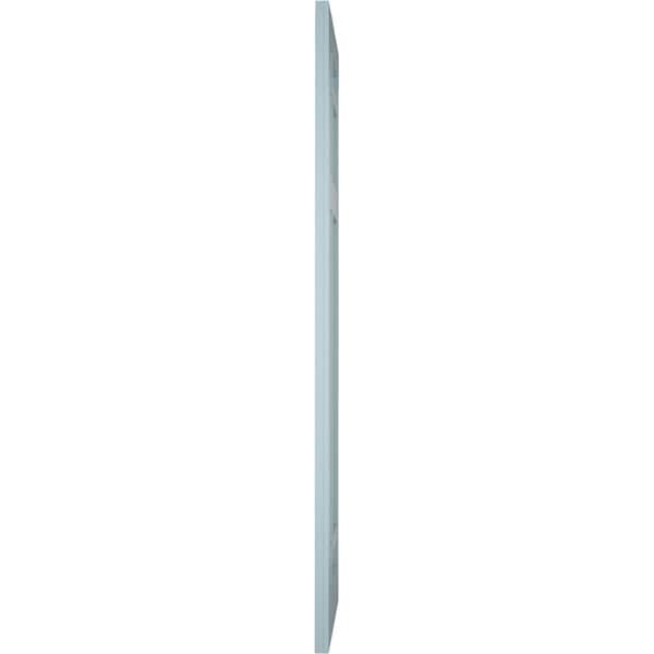 Ekena Millwork True Fit PVC San Juan Capistrano Mission Style Fixed Mount Shutters, Peaceful Blue, 15W x 62H, PR - TFP001SJ15X062SB