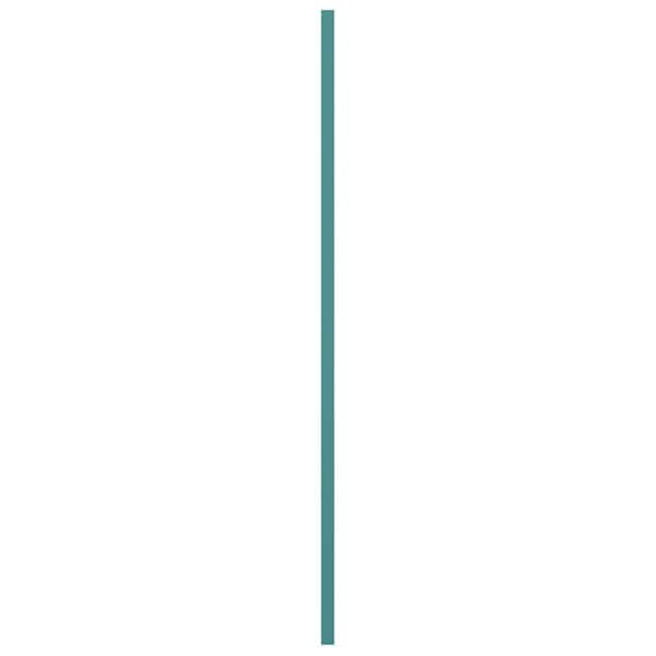 Ekena Millwork True Fit PVC Farmhouse/Flat Panel Combination Fixed Mount Shutters, Pure Turquoise, 15W x 71H, PR - TFP101FC15X071PT