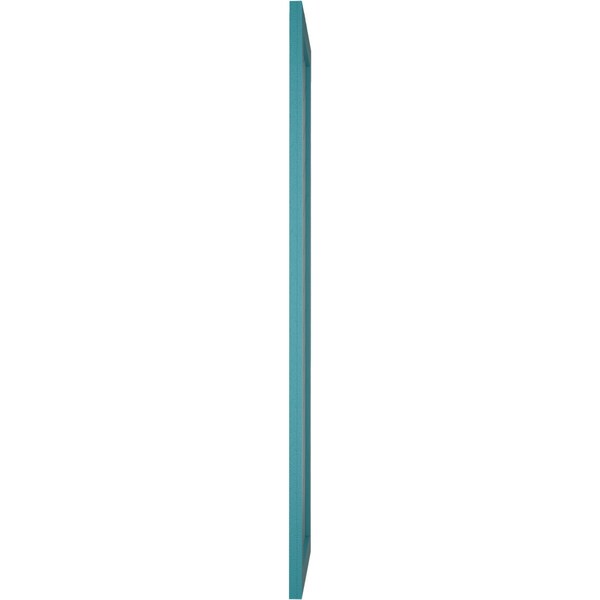 Ekena Millwork True Fit PVC Single Panel Chevron Modern Style Fixed Mount Shutters, Antigua, 18W x 53H, PR - TFP001CV18X053AN