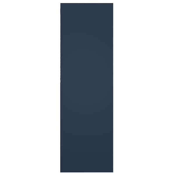 Ekena Millwork True Fit PVC San Miguel Mission Style Fixed Mount Shutters, Starless Night Blue, 18W x 39H, PR - TFP001SM18X039OB