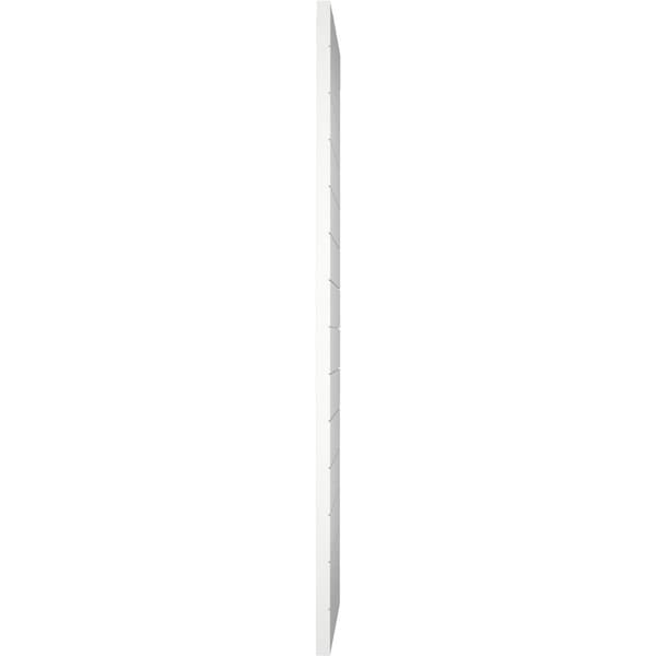 Ekena Millwork True Fit PVC Horizontal Slat Modern Style Fixed Mount Shutters, Hailstorm Gray, 12W x 27H, PR - TFP001HZ12X027ST