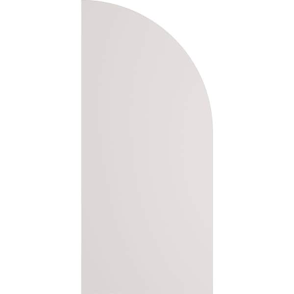 Ekena Millwork True Fit PVC, Four Board Arch Top Joined Board-n-Batten Shutters, Unfinished, 21 1/2W x 103H, PR - TFP101BA21X103UN