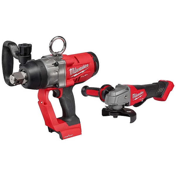 Milwaukee Tool M18 FUEL 1" HTIW + M18 FUEL Grinder - 2867-20, 2880-20
