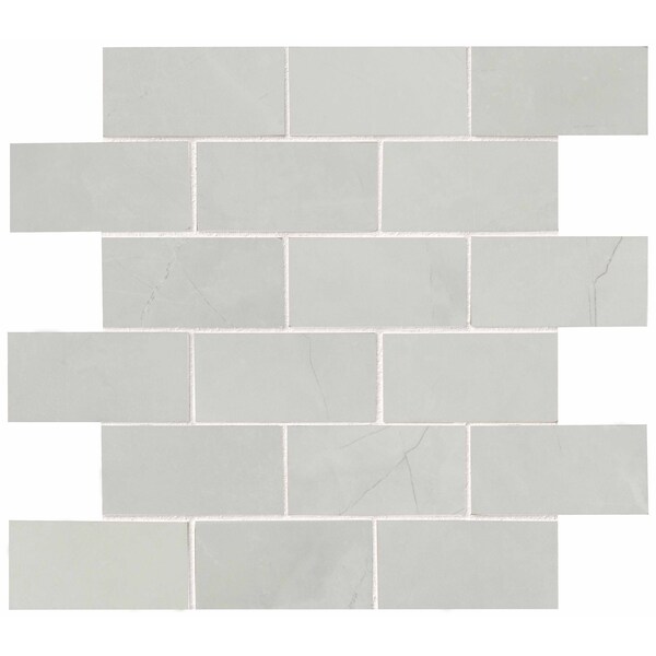 Msi Sande Ivory 12 In. X 12 In. X 10Mm Polished Porcelain Mesh Mounted Mosaic Tile, 8PK - ZOR-PT-0519