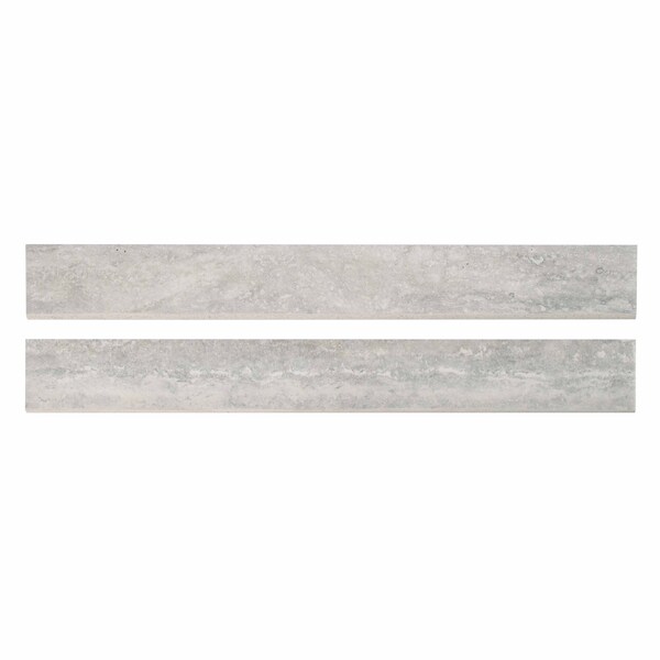 Msi Veneto Gray Bullnose SAMPLE Matte Porcelain Wall Tile - ZOR-PT-TR-0146-SAM