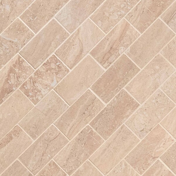 Msi Aria Oro 2 In. X 4 In. Polished Porcelain Mosaic Tile, 8PK - ZOR-PT-0264