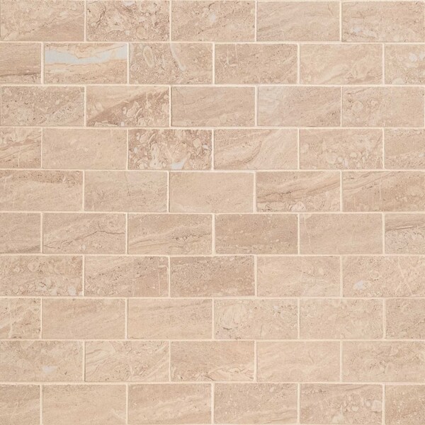 Msi Aria Oro 2 In. X 4 In. Polished Porcelain Mosaic Tile, 8PK - ZOR-PT-0264
