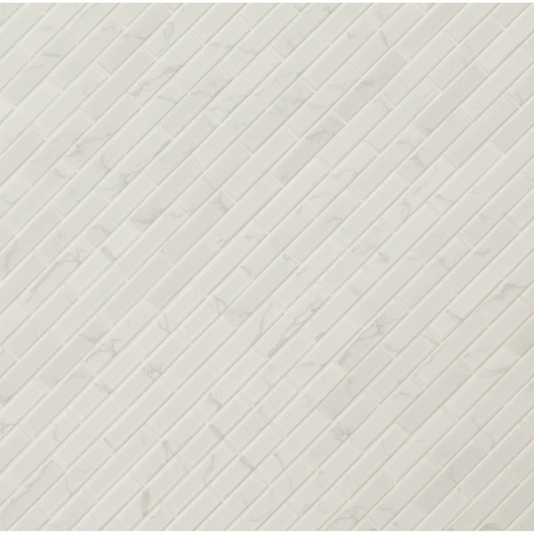 Msi Carrara 11.81 In. X 12.01 In. X 6Mm Matte Mosaic Marble Floor And Wall Tile, 15PK - ZOR-PT-0631