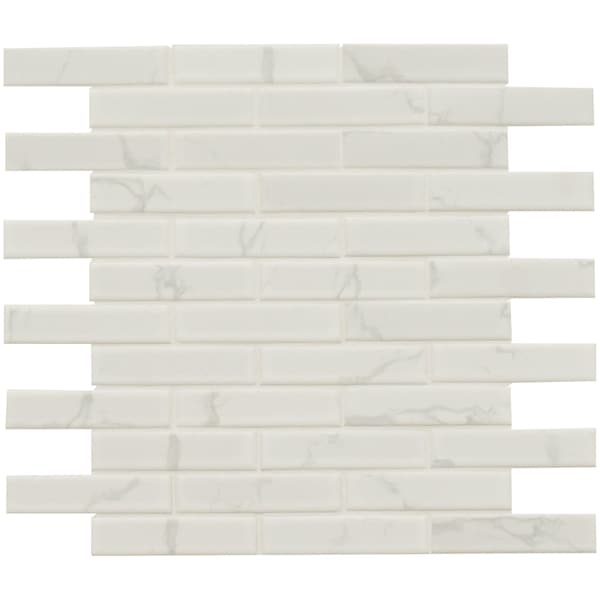 Msi Carrara 11.81 In. X 12.01 In. X 6Mm Matte Mosaic Marble Floor And Wall Tile, 15PK - ZOR-PT-0631