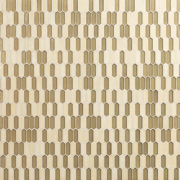 Msi Pixie Gold Hand Crafted SAMPLE Glass Mosaic Wall Tile - ZOR-MD-0375-SAM