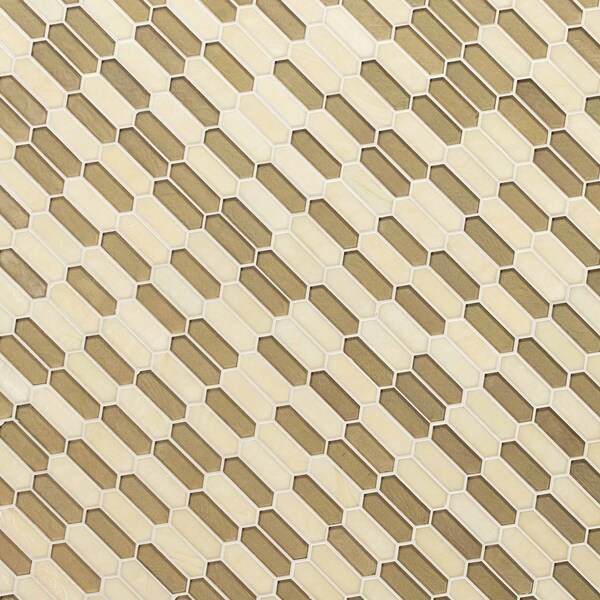 Msi Pixie Gold Hand Crafted SAMPLE Glass Mosaic Wall Tile - ZOR-MD-0375-SAM