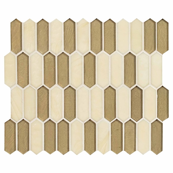 Msi Pixie Gold Hand Crafted SAMPLE Glass Mosaic Wall Tile - ZOR-MD-0375-SAM