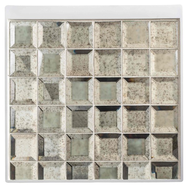 Andova Tiles SAMPLE Novo 2 x 2 Beveled Glass Grid Mosaic Wall Tile - SAM-ANDNOV113