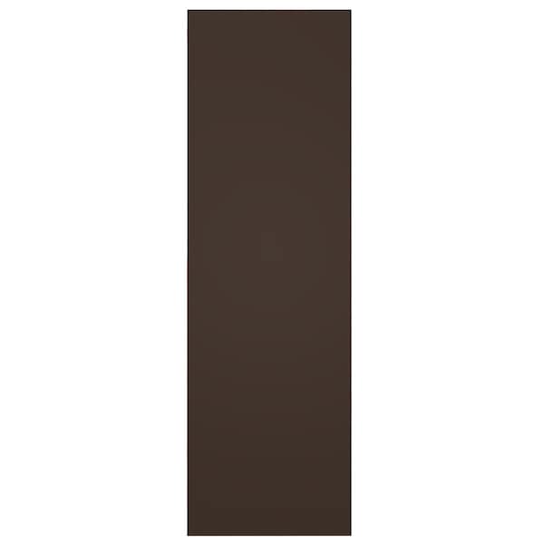 Ekena Millwork True Fit PVC Horizontal Slat Framed Modern Style Fixed Mount Shutters, Raisin Brown, 12W x 38H, PR - TFP001HF12X038TB