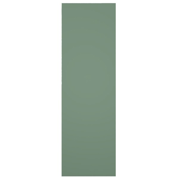 Ekena Millwork True Fit PVC Two Equal Panel Farmhouse Fixed Mount Shutters w/ Z-Bar, Track Green , 18W x 69H, PR - TFP102FH18X069TG