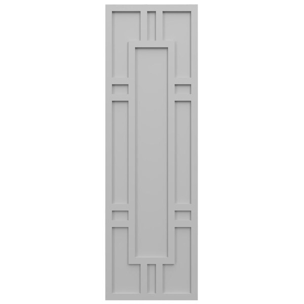 Ekena Millwork True Fit PVC Hastings Fixed Mount Shutters, Primed, 12"W x 40"H - TFP001HS12X040PR