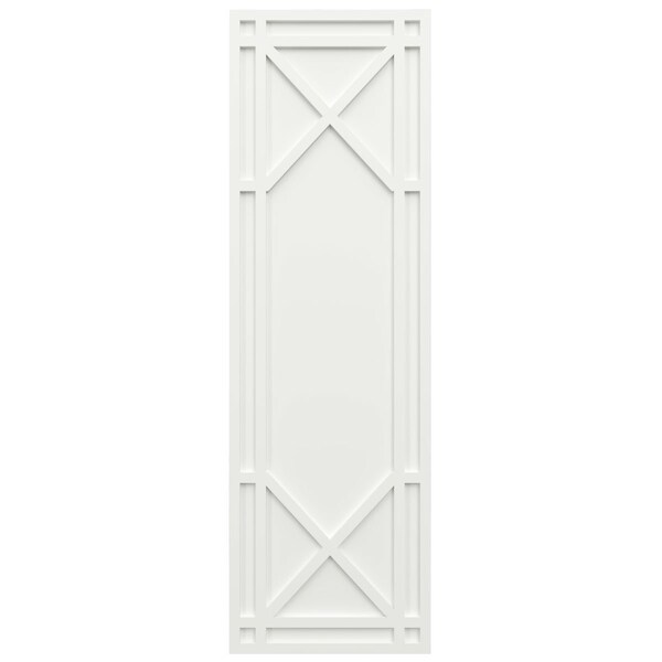 Ekena Millwork True Fit PVC Bungalow Fixed Mount Shutters, Unfinished, 18W x 63H, PR - TFP001BG18X063UN