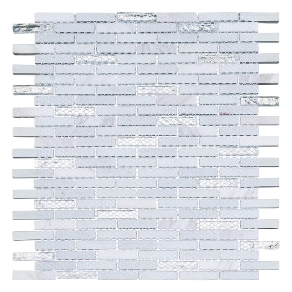 Andova Tiles SAMPLE Loic 0375 x 1625 Glass Brick Joint Mosaic Tile - SAM-ANDLOI449