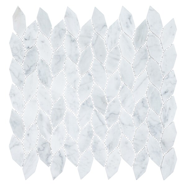 Andova Tiles ANDOVA TILES Channing Elongated Hex  1" x 2.5" Marble Honeycomb Mosaic Wall & Floor Tile - ANDCHA136