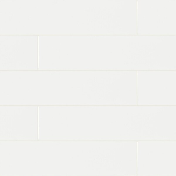 Msi White Glossy 4 In. X 16 In. Glazed Ceramic Wall Tile, 20PK - ZOR-PT-0540