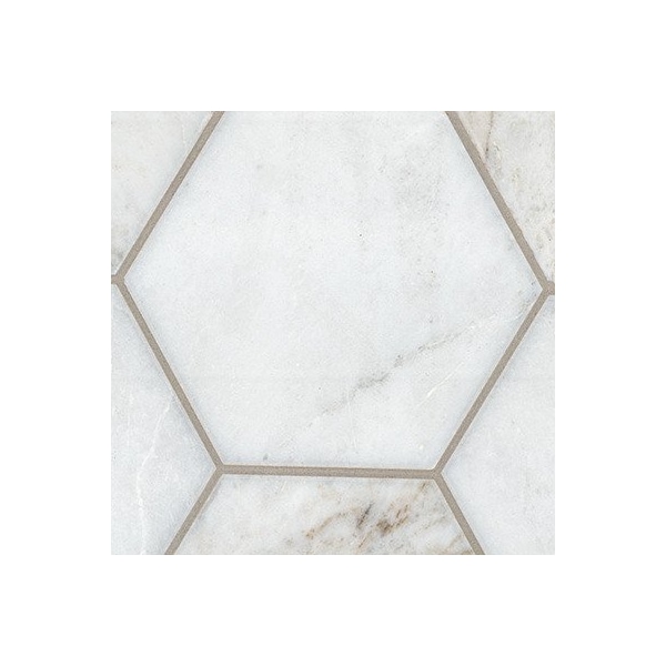 Msi Arabescato Venato White Hexagon Sample Honed Marble Mosaic Floor And Wall Tile - ZOR-MD-0619-SAM