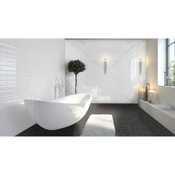 Msi Noir Ash Mini Pebble 12  in. X 12  in. Tumbled Marble Mosaic Floor And Wall Tile, 10PK - ZOR-MD-0629