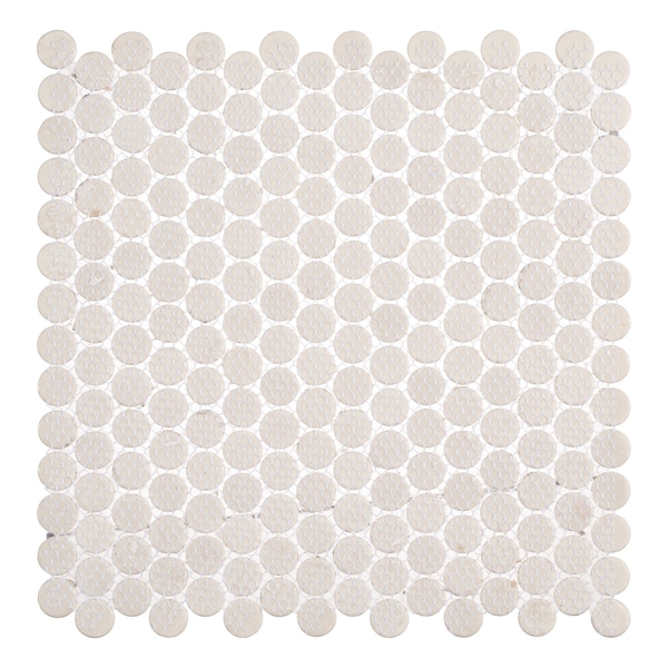 Andova Tiles SAMPLE Dexo 1 x 1 Glass Penny Round Mosaic Wall  Floor Tile - SAM-ANDDEX333