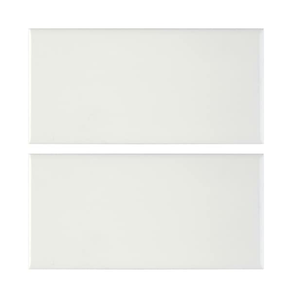 Msi White Glossy Bullnose 4 In. X 12 In. Glazed Ceramic Wall Tile, 15PK - ZOR-PT-TR-0168