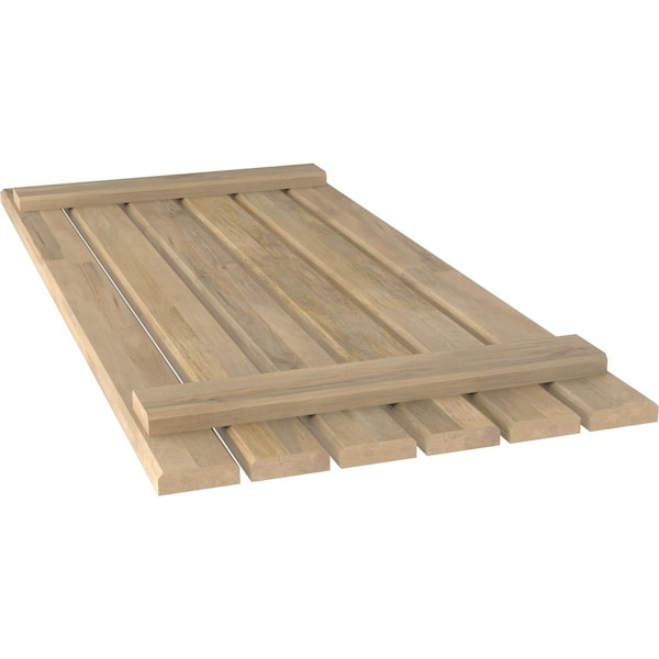 Ekena Millwork Americraft 6-Board (2 Batten) Exterior Real Wood Spaced Board-n-Batten Shutters, ARW101SB623X65UNH, PR - ARW101SB623X65UNH