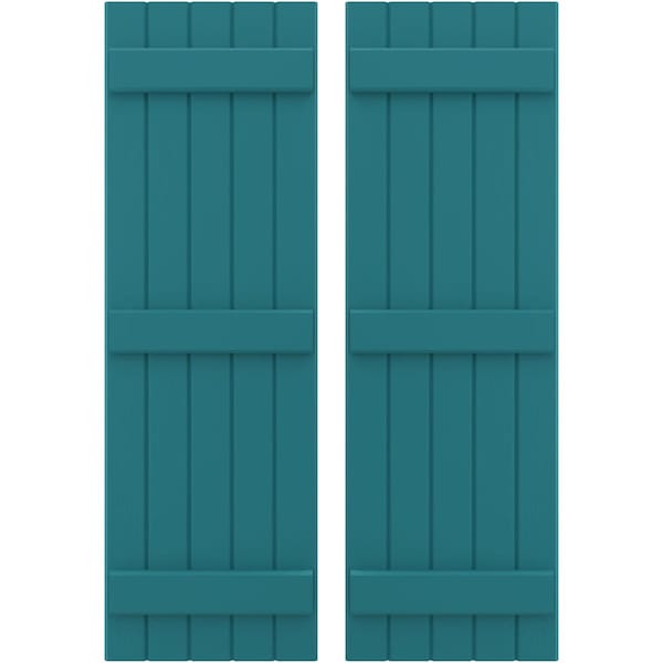 Ekena Millwork Americraft 5-Board (3 Batten) Exterior Real Wood Joined Board-n-Batten Shutters, ARW401BB518X68ANH, PR - ARW401BB518X68ANH