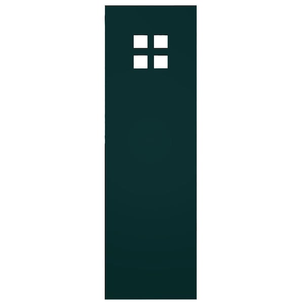 Ekena Millwork True Fit PVC San Antonio Mission Style Fixed Mount Shutters, Thermal Green, 12W x 34H, PR - TFP001ST12X034FG