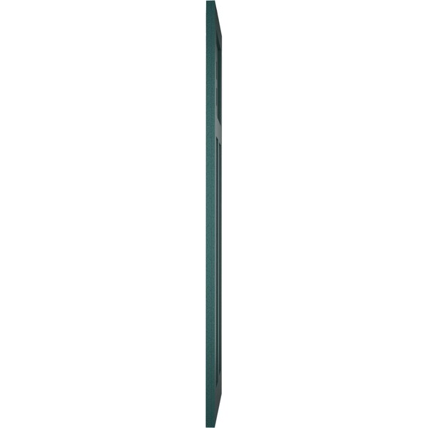 Ekena Millwork True Fit PVC San Antonio Mission Style Fixed Mount Shutters, Thermal Green, 12W x 34H, PR - TFP001ST12X034FG