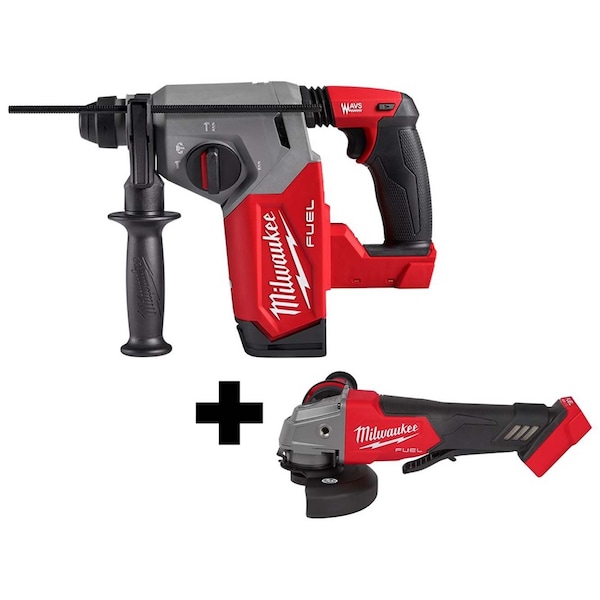 Milwaukee Tool M18 1" Rotary Hammer, M18 Grinder - 2912-20, 2880-20